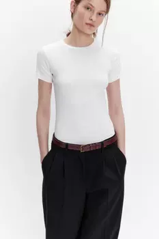 Футболка базовая облегающая