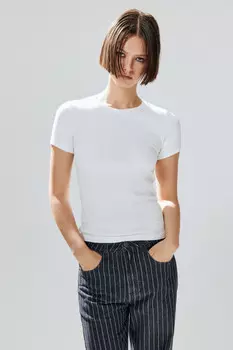 Футболка базовая облегающая