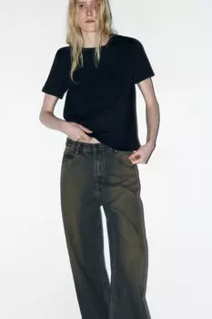 Футболка базовая с подвернутыми рукавами