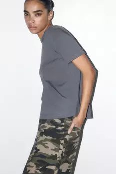 Футболка boxy fit базовая из хлопка