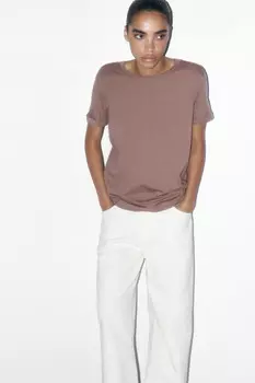 Футболка boxy fit базовая из хлопка