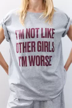 Футболка домашняя с принтом