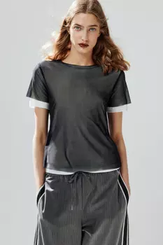 Футболка двуслойная с сеткой