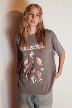 Футболка хлопковая с летним принтом