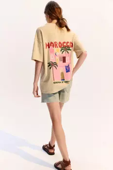 Футболка хлопковая с летним принтом