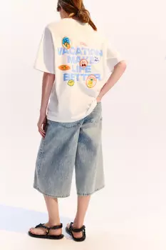 Футболка хлопковая с летним принтом