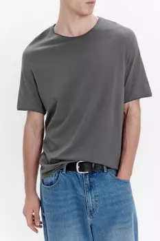 Футболка хлопковая с открытыми срезами