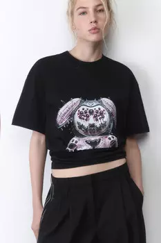 Футболка хлопковая с принтом