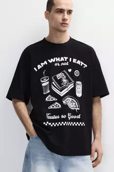 Футболка хлопковая с принтом