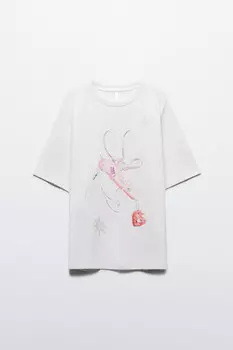 Футболка хлопковая с принтом