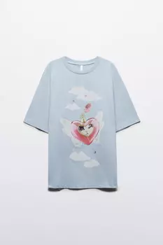 Футболка хлопковая с принтом