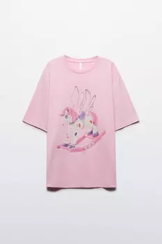 Футболка хлопковая с принтом