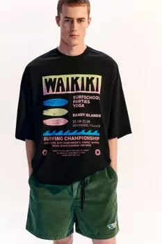 Футболка хлопковая с принтом