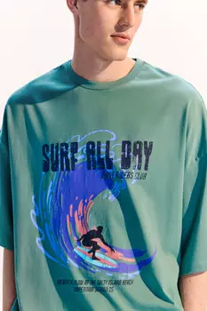 Футболка хлопковая с принтом