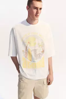 Футболка хлопковая с принтом