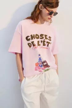 Футболка хлопковая с принтом