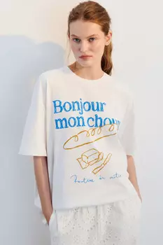 Футболка хлопковая с принтом