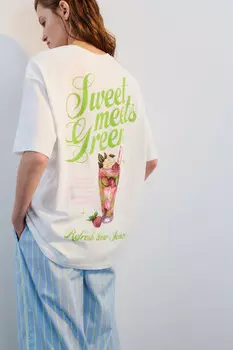 Футболка хлопковая с принтом