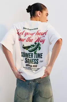 Футболка хлопковая с принтом