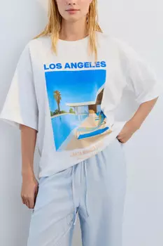 Футболка хлопковая с принтом