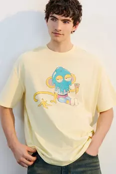 Футболка хлопковая с принтом