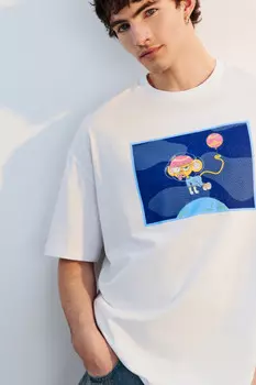 Футболка хлопковая с принтом