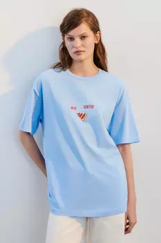 Футболка хлопковая с принтом