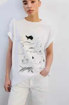 Футболка хлопковая с принтом