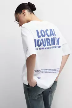 Футболка хлопковая с принтом