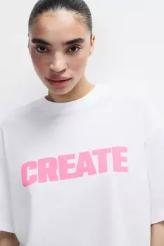 Футболка хлопковая с принтом