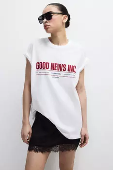 Футболка хлопковая с принтом