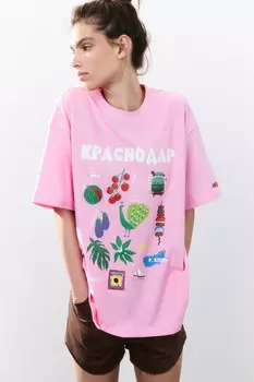 Футболка хлопковая с принтом