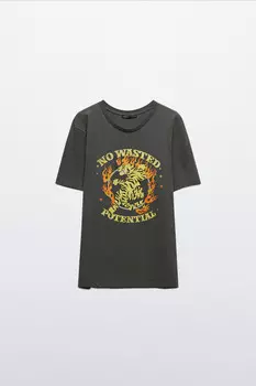 Футболка хлопковая с принтом