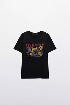 Футболка хлопковая с принтом