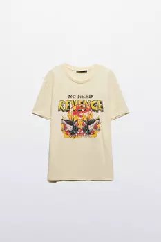 Футболка хлопковая с принтом