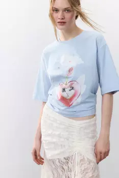 Футболка хлопковая с принтом