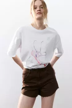 Футболка хлопковая с принтом