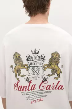 Футболка хлопковая с принтом