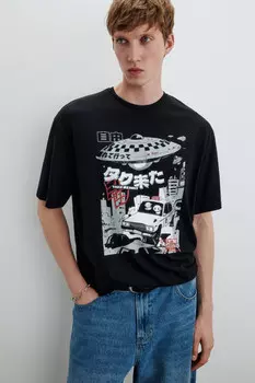 Футболка хлопковая с принтом