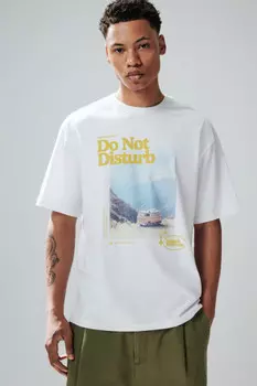 Футболка хлопковая с принтом