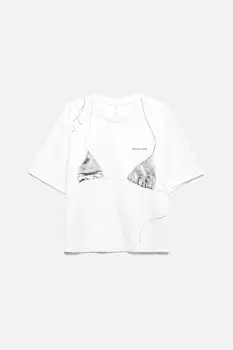 Футболка хлопковая с принтом-бикини