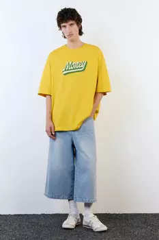 Футболка хлопковая с принтом в стиле нулевых