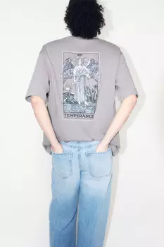 Футболка хлопковая с принтом в стиле таро