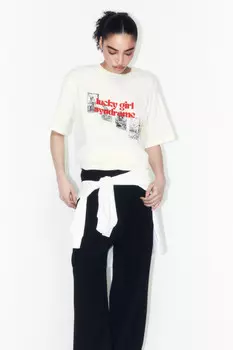 Футболка хлопковая с принтом в стиле таро