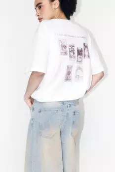 Футболка хлопковая с принтом в стиле таро