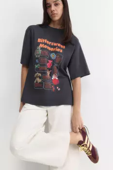 Футболка хлопковая с принтом y2k