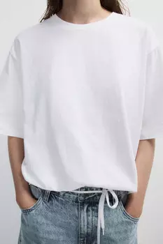 Футболка хлопковая с прозрачными каплями