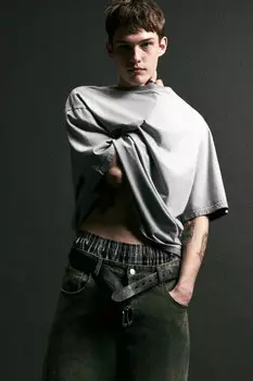 Футболка хлопковая с вареным эффектом