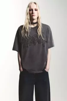 Футболка хлопковая с вареным эффектом