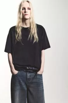 Футболка хлопковая с вареным эффектом